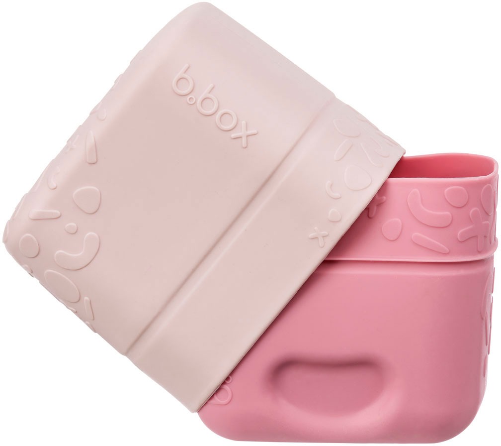 B.box Mini krabička na svačinu růžová/ červená 2 ks