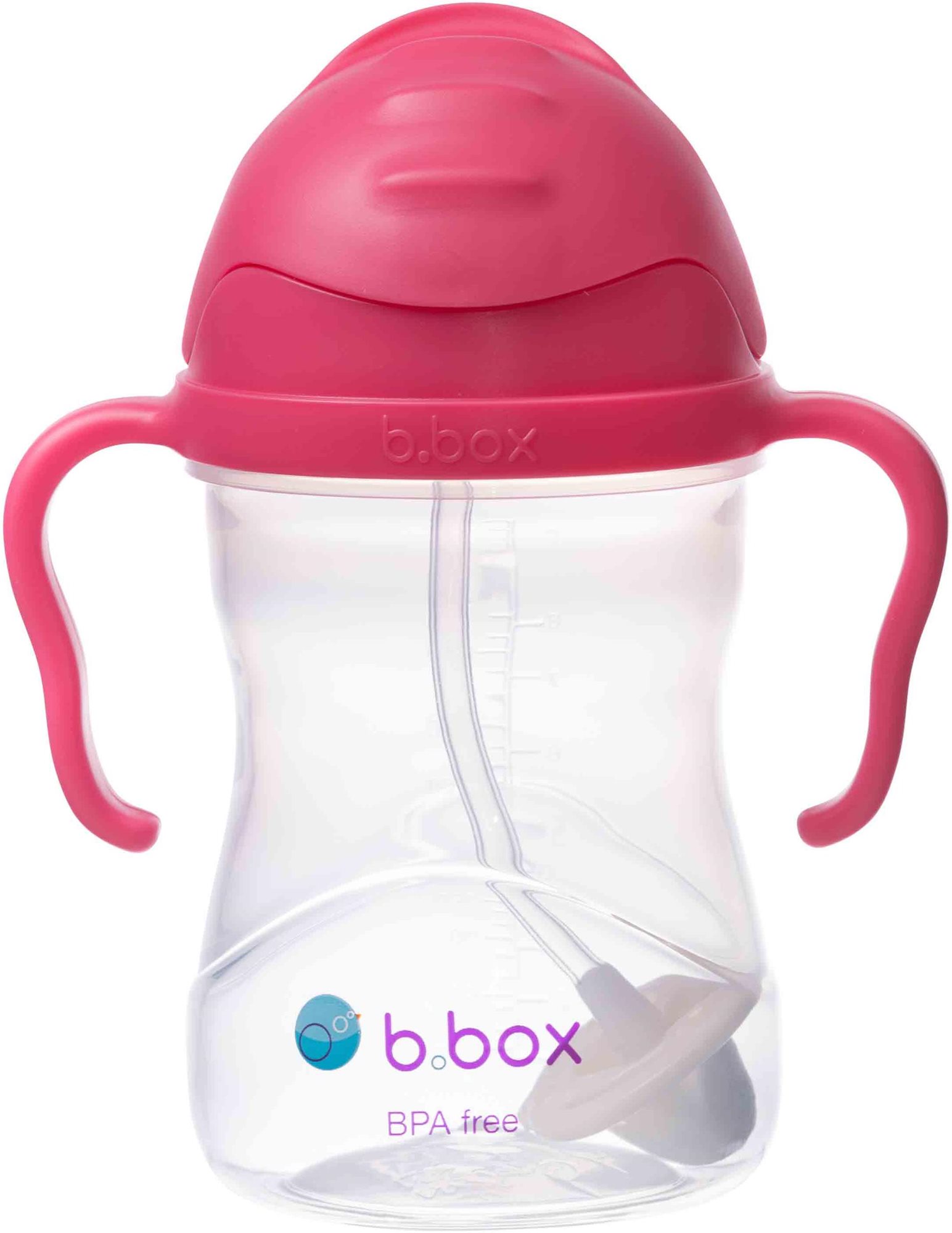 B.box Hrneček s brčkem malina 240 ml