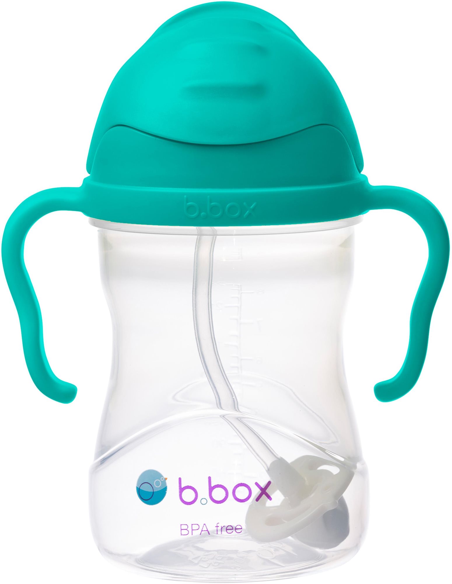 B.box Hrneček s brčkem nefritově zelený 240 ml