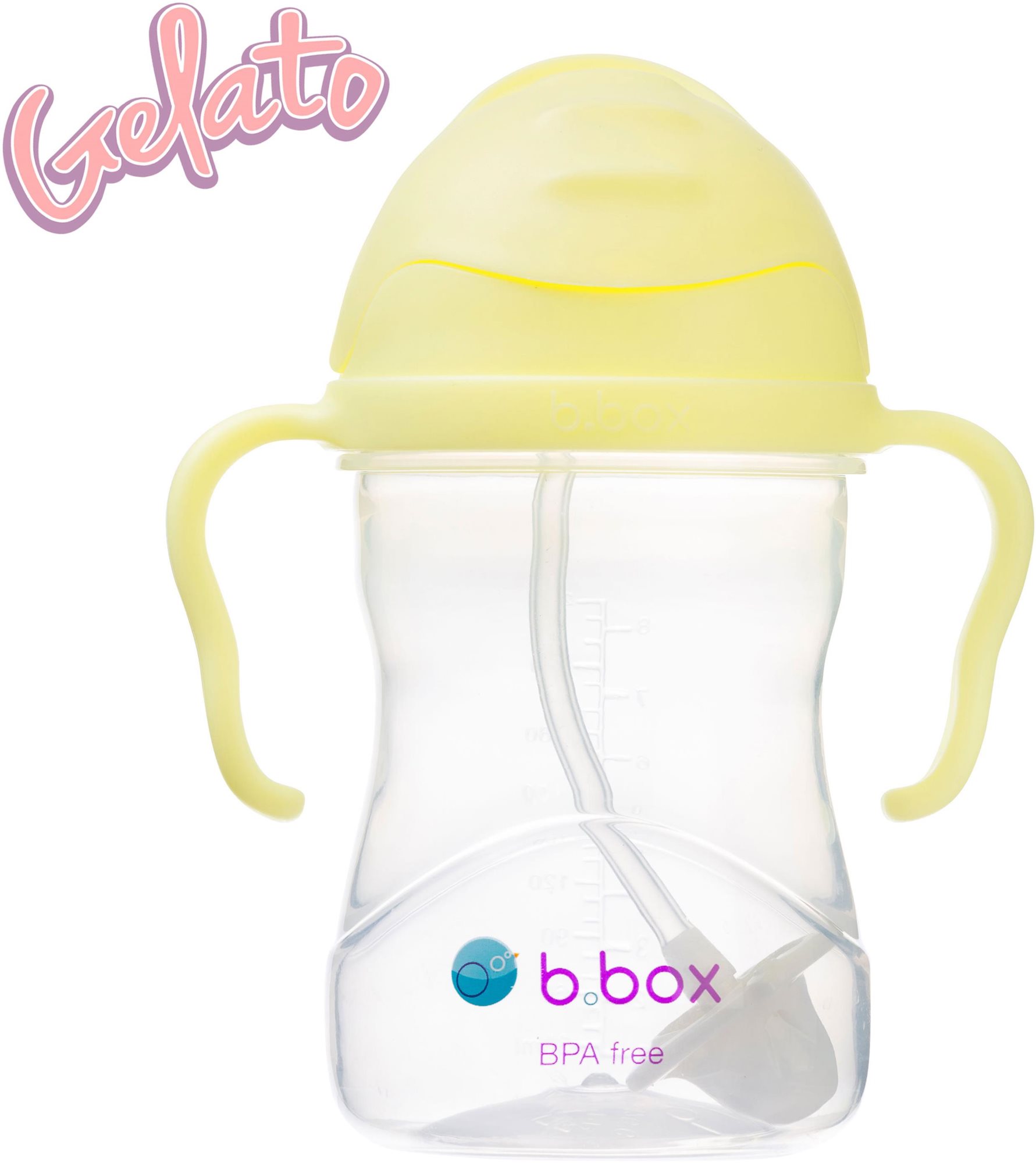 B.box Hrneček s brčkem Gelato banana split 240 ml
