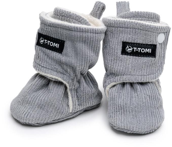 T-Tomi Capáčky Grey warm (9-12 měsíců)