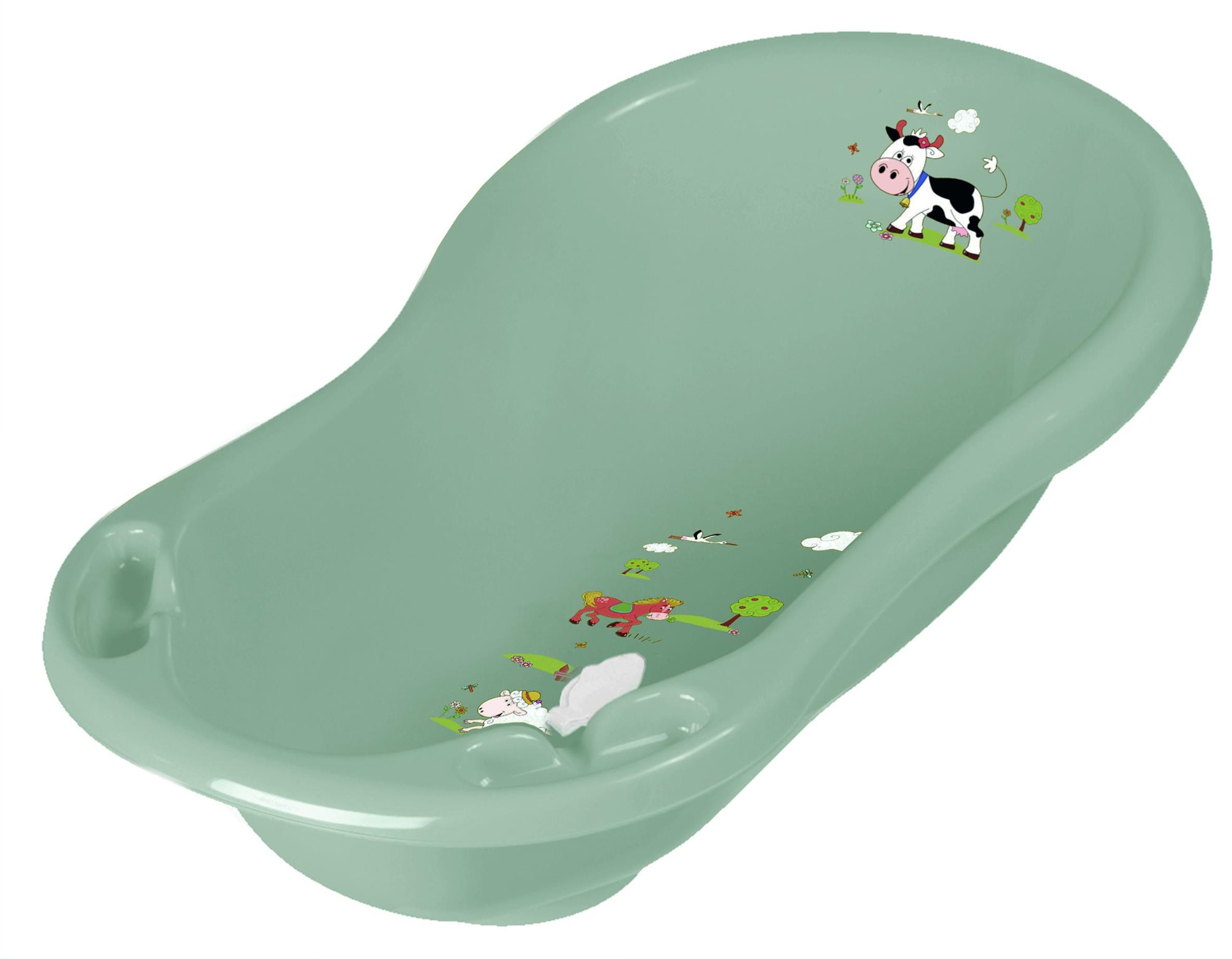 KEEEPER Dětská vanička 84 cm Funny Farm se zátkou
