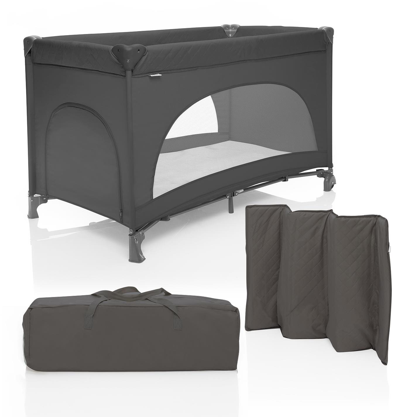ZOPA Postýlka skládací Lely Antracit Grey