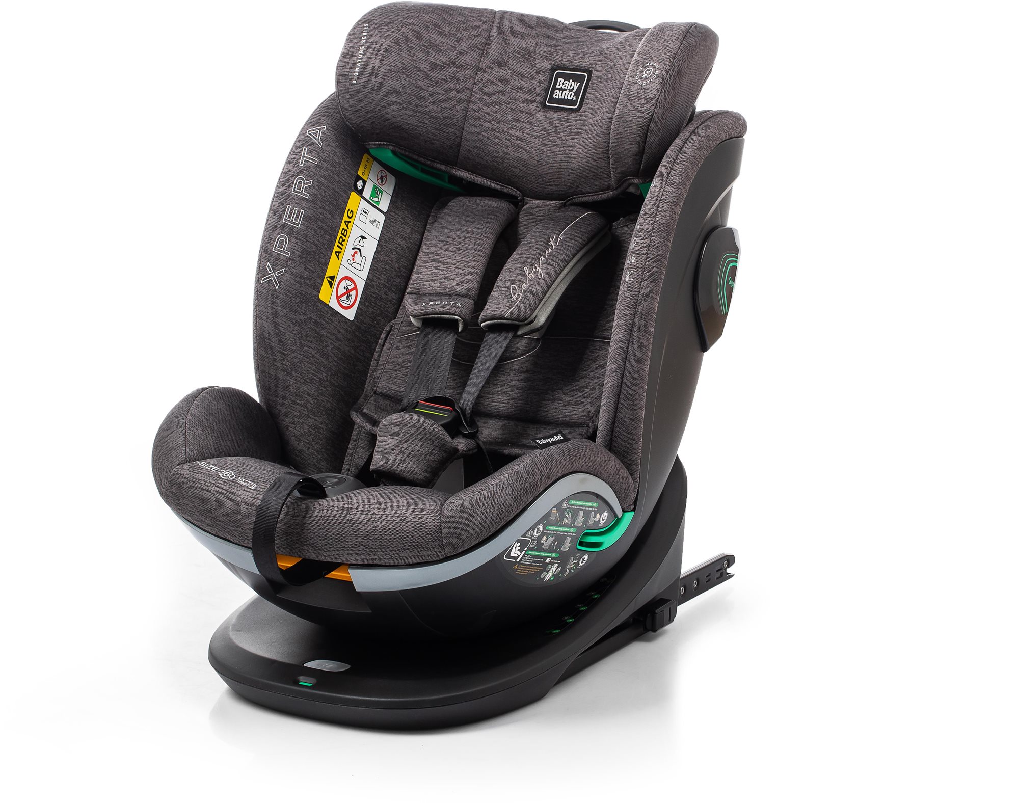 BabyAuto XPERTA i-Size 40-150 Grey Dobby
