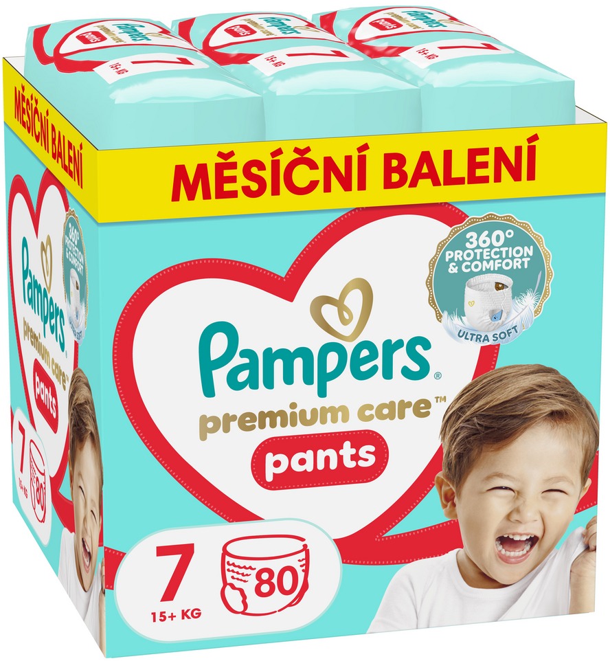 PAMPERS Premium Care Pants vel. 7 (80 ks)