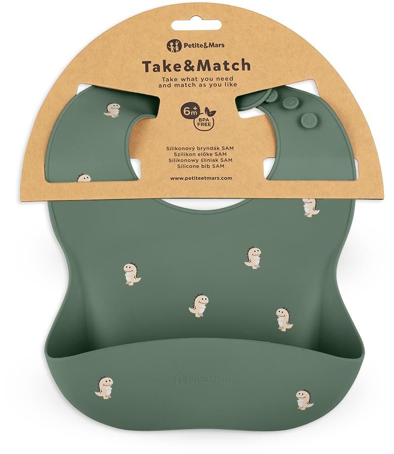 PETITE&MARS Take&Match Green Dinos 6 m+