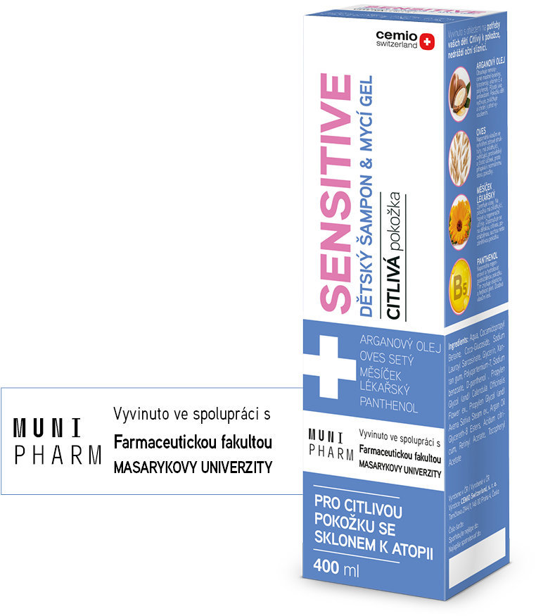 CEMIO Sensitive dětský šampon & mycí gel 400 ml