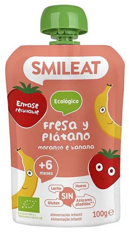 SMILEAT Bio kapsička jahoda, banán a karotka 100 g