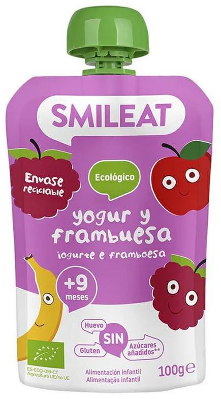 SMILEAT Bio kapsička řecký jogurt, jablko, banán, malina a rýže 100 g