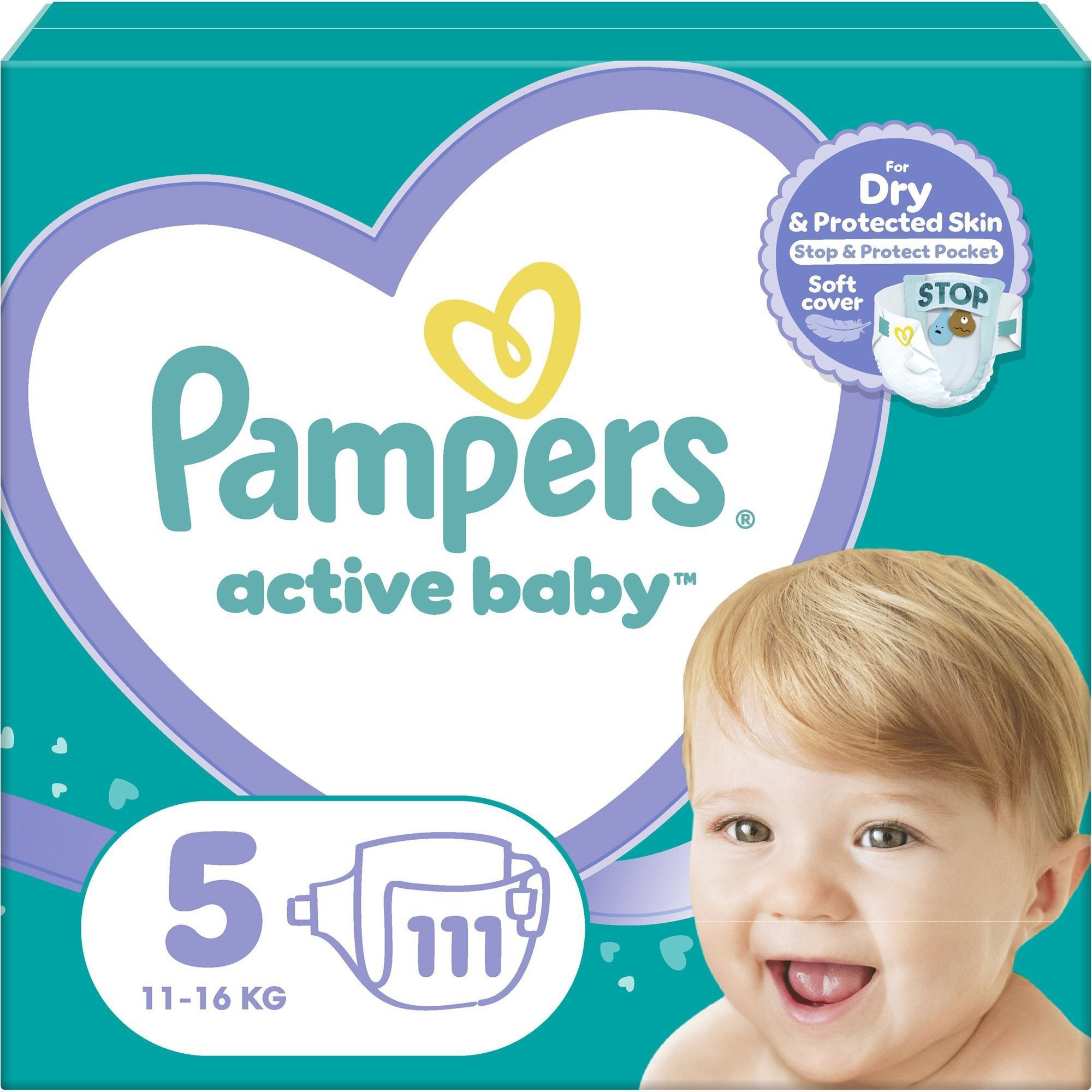 PAMPERS Active Baby vel. 5 (111 ks)