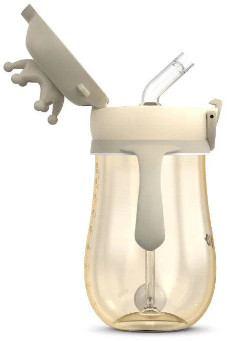 NENO Hrneček se slámkou 280 ml krémový