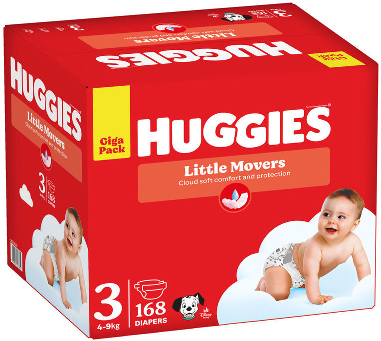 HUGGIES Little Movers vel. 3 (168 ks)