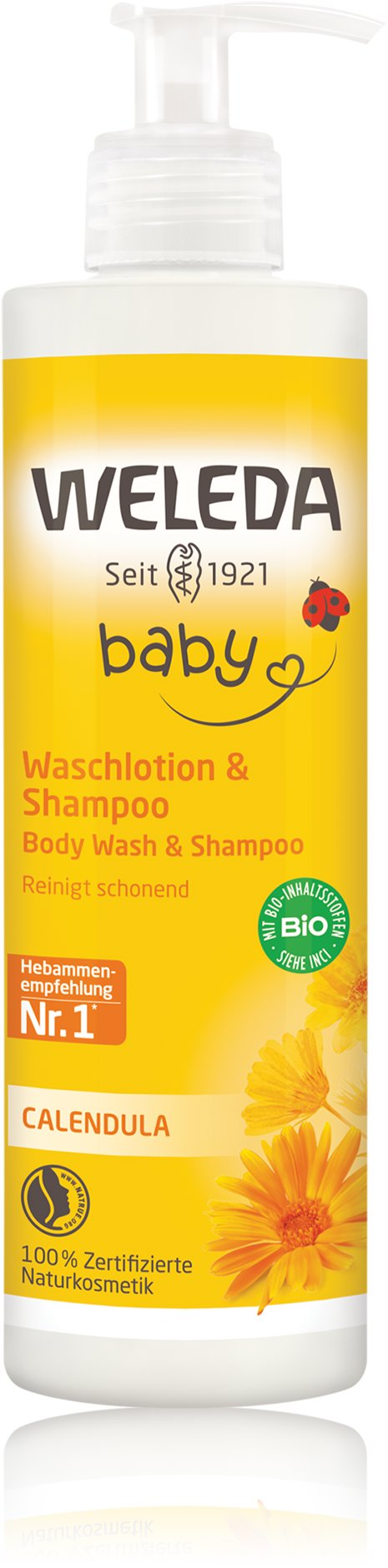 WELEDA Měsíčkový mycí krém a šampon 400 ml