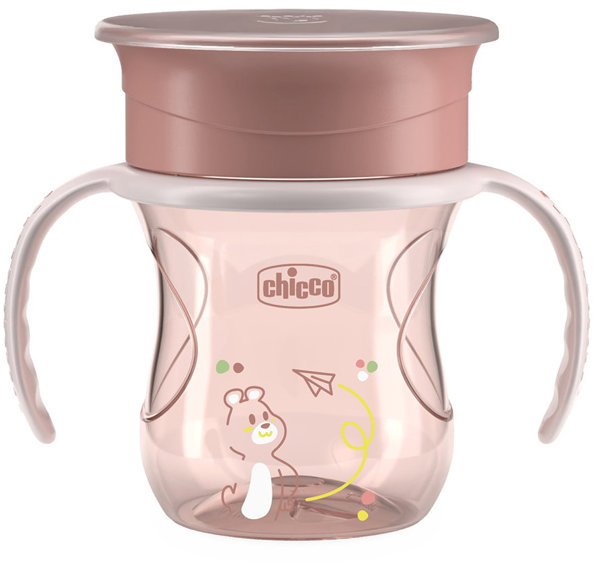 CHICCO Hrneček 360 Perfect X s držadly 200 ml, pink