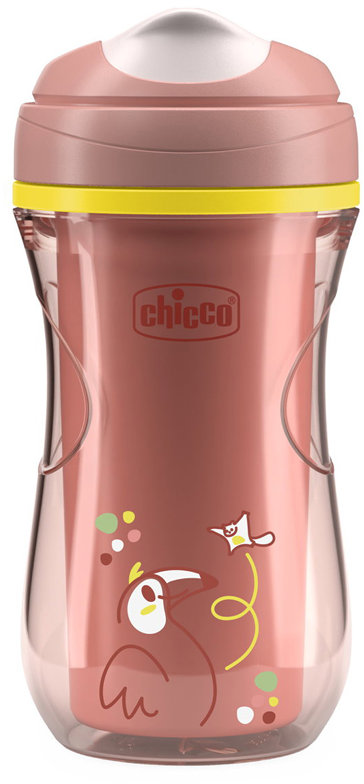 CHICCO Hrneček Active s tvrdým náustkem 266 ml, pink
