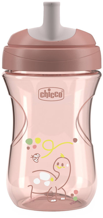 CHICCO Hrneček Advanced se slámkovým náústkem 266 ml, pink