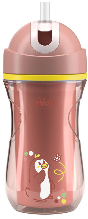 CHICCO Hrneček Sport se slámkou 266 ml, pink