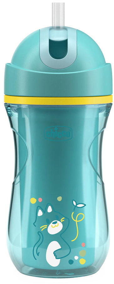 CHICCO Hrneček Sport se slámkou 266 ml, teal