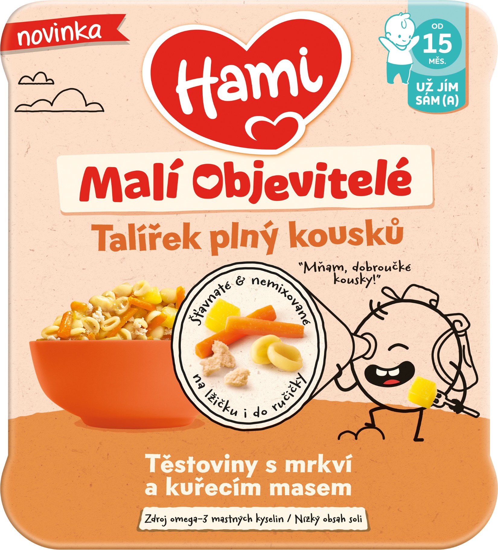 Hami Těstoviny s mrkví a kuřecím masem 200 g