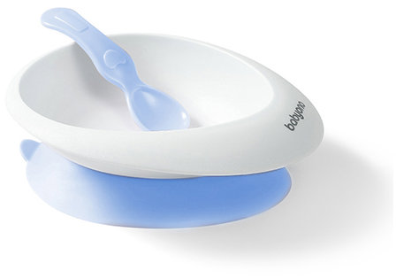 BabyOno miska s přísavkou a lžičkou modrá 230 ml