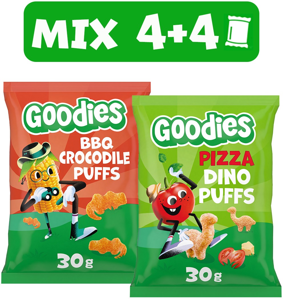 Goodies křupky mix příchutí 8× 30 g