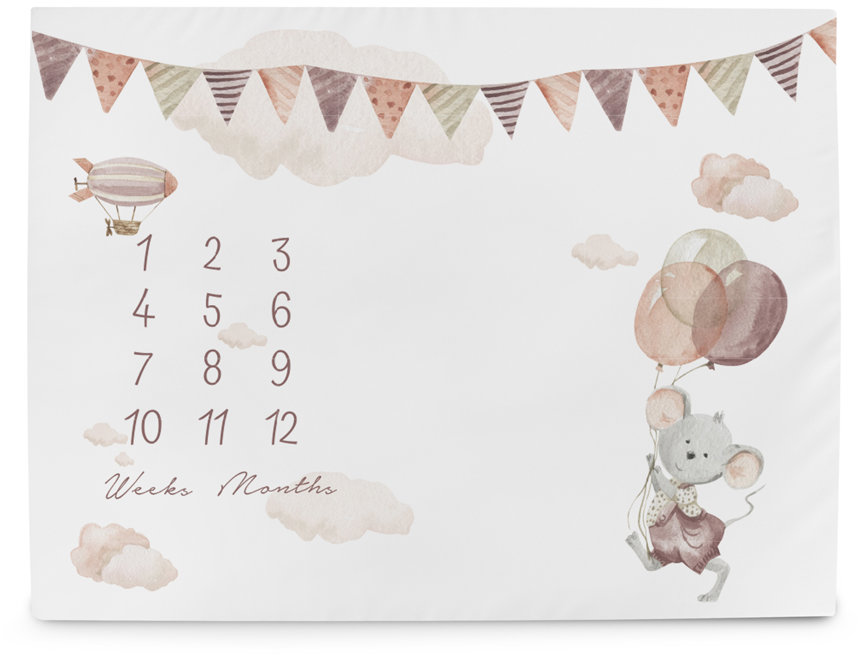 CEBA Podložka na focení Basic Mouse 92 × 72 cm