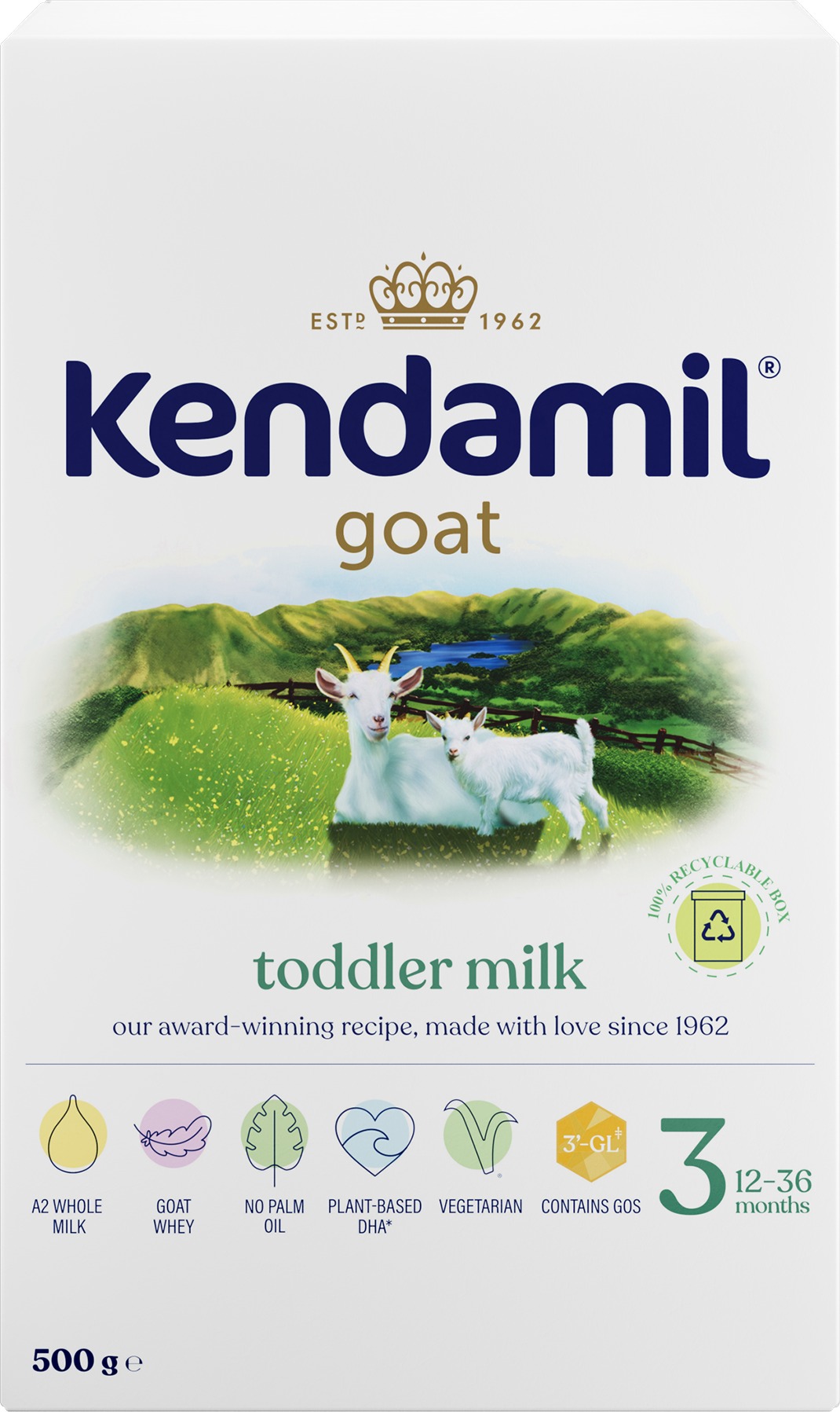 Kendamil Kozí batolecí mléko 3 (500 g)