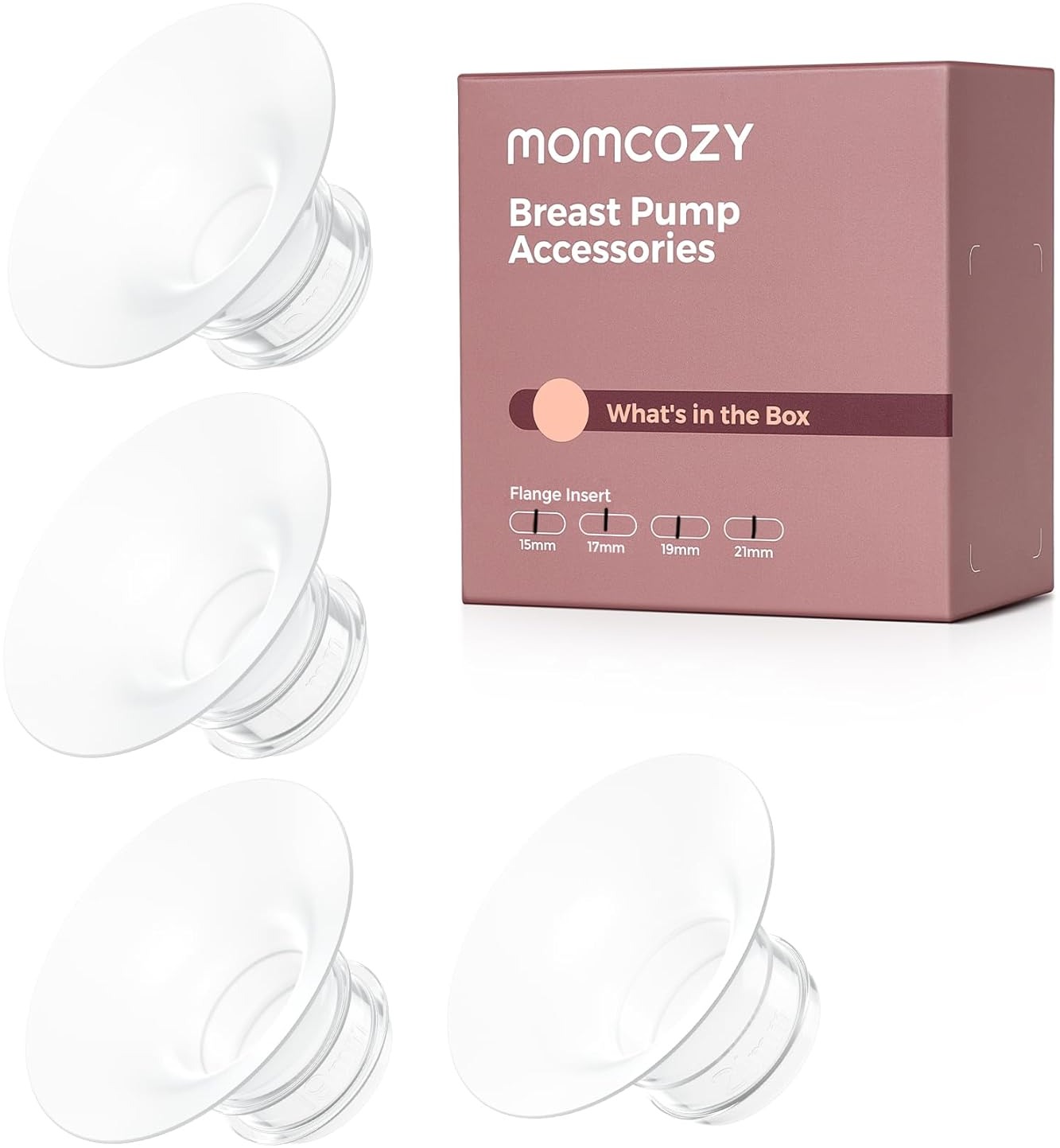 Momcozy Flange Insert For M5/M6/M9 15 mm*1+17 mm*1+19 mm*1+21 mm*1