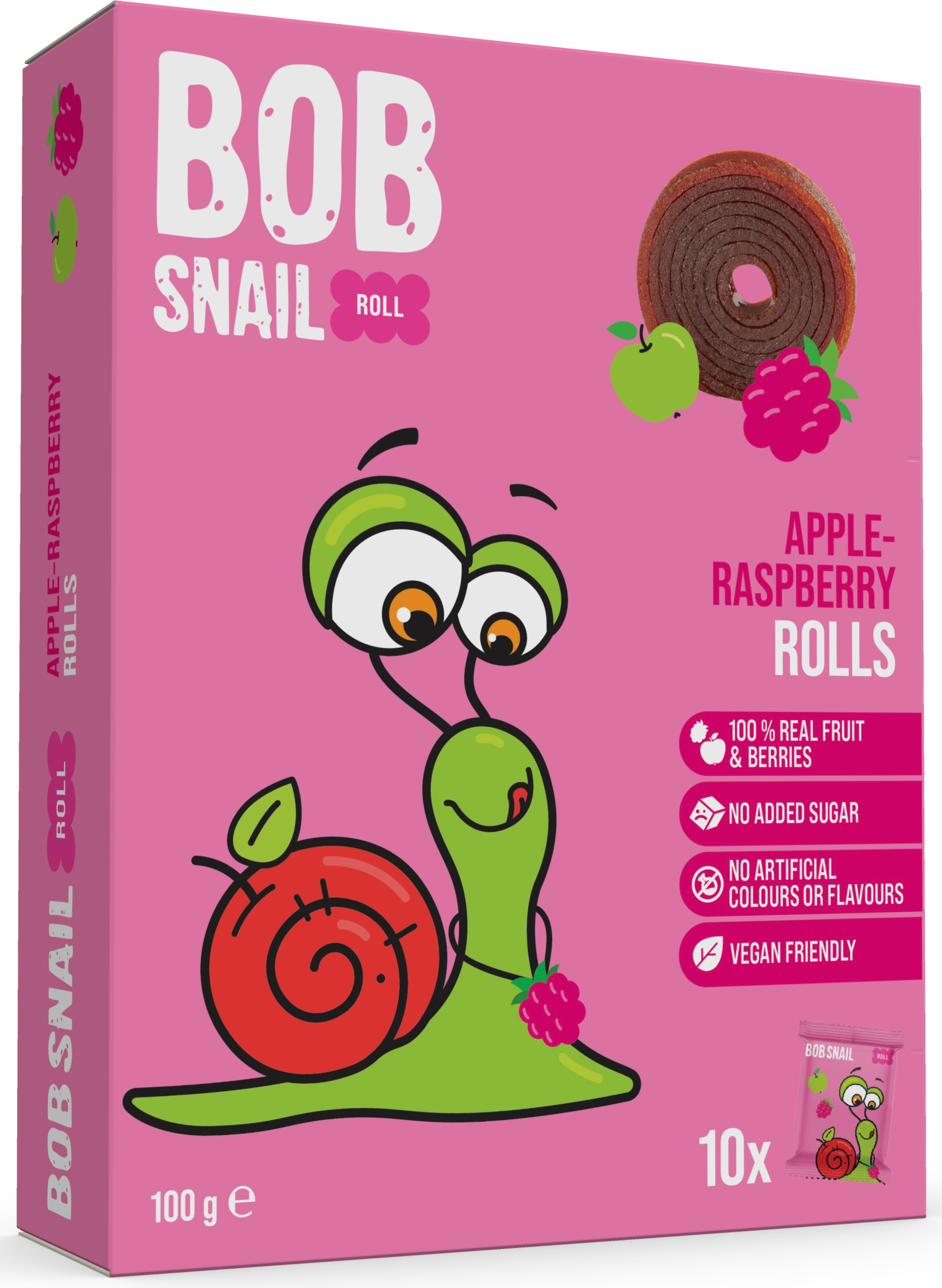 Šnek BOB ovocné rolky jablko-malina 100 g