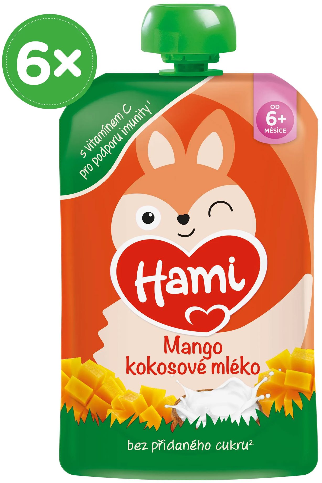 Hami Mango kokosové mléko 6×100 g