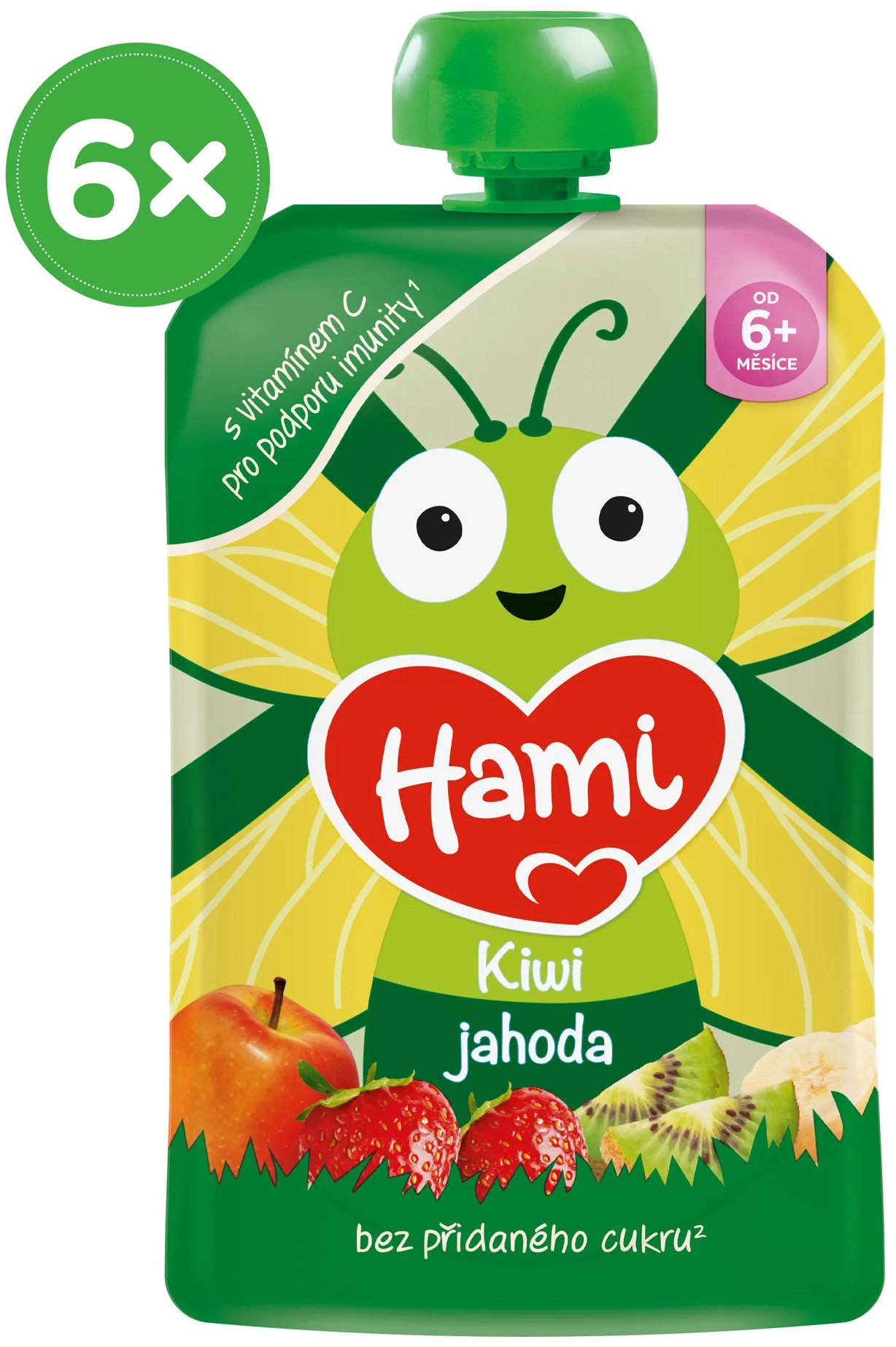 Hami Kiwi jahoda 6×100 g