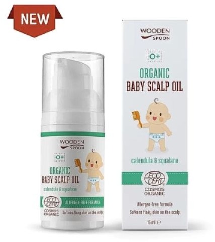 Wooden Spoon Organický olej pro dětskou pokožku hlavy 15 ml
