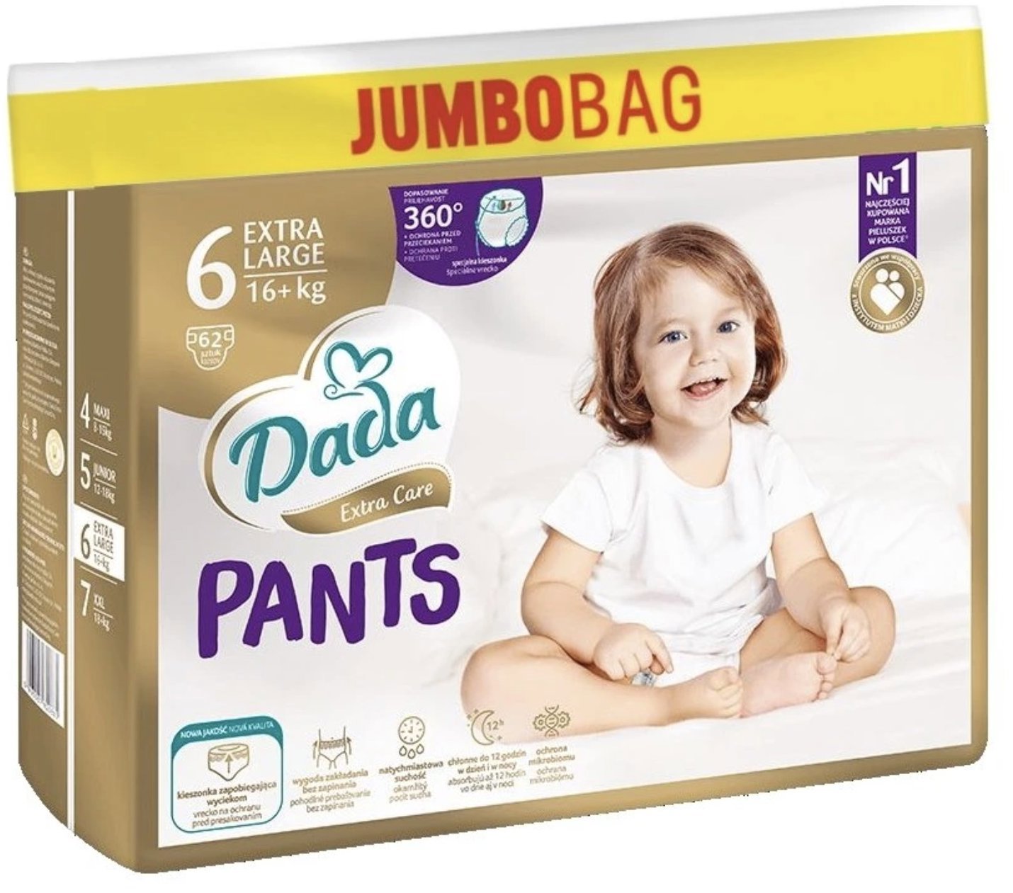 DADA Extra Care Jumbo Bag vel. 6 (62 ks)