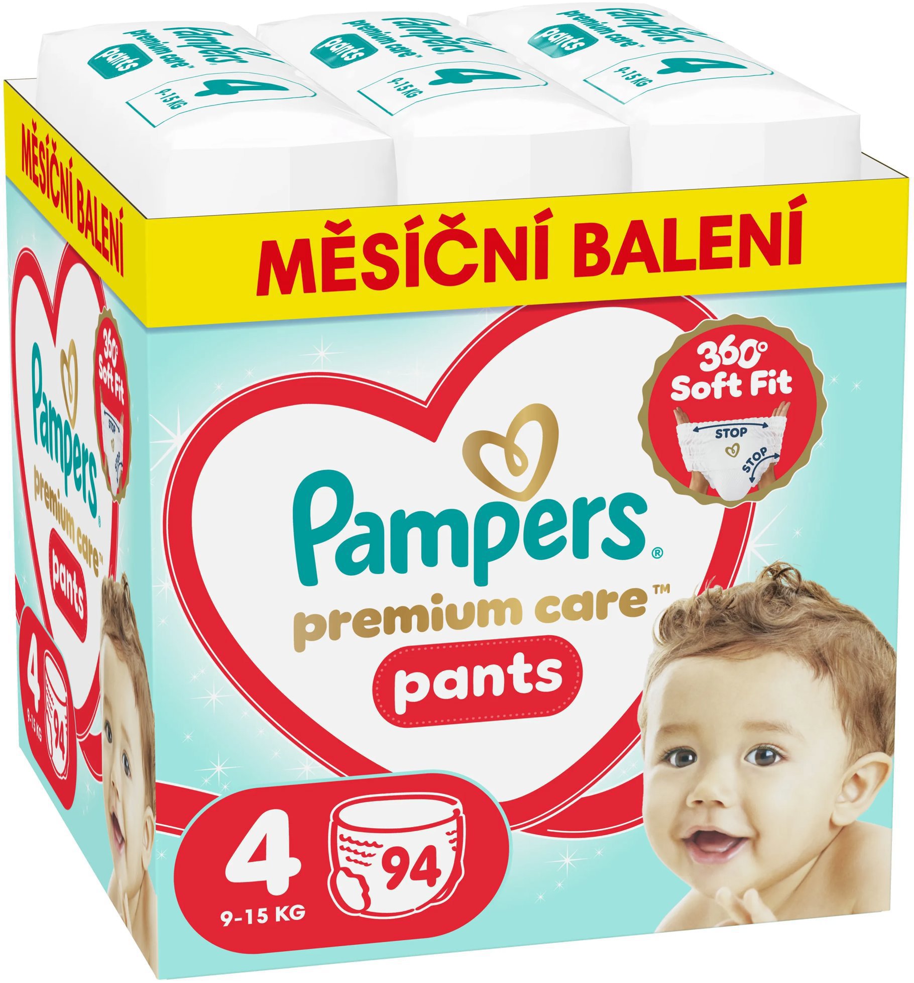 PAMPERS Premium Care Pants vel. 4 (94 ks)