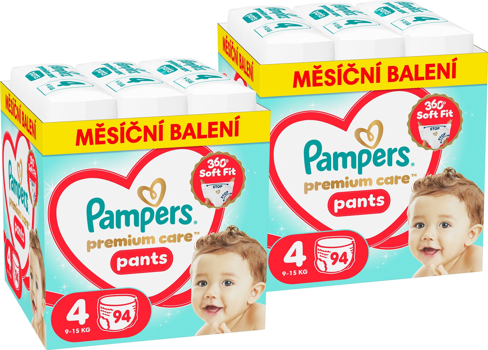 PAMPERS Premium Care Pants vel. 4 (188 ks)