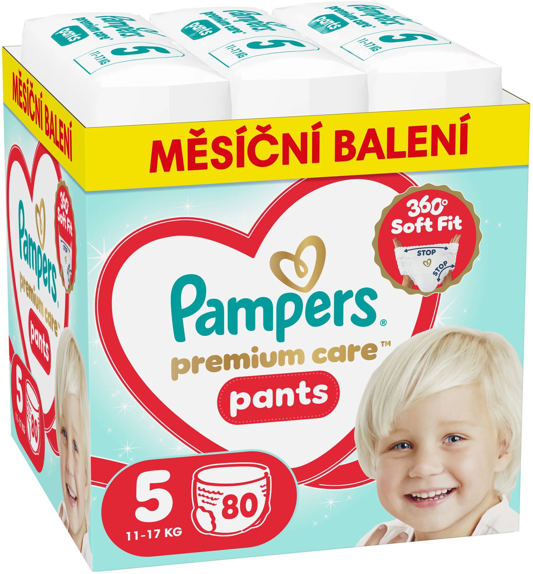 PAMPERS Premium Care Pants vel. 5 (80 ks)