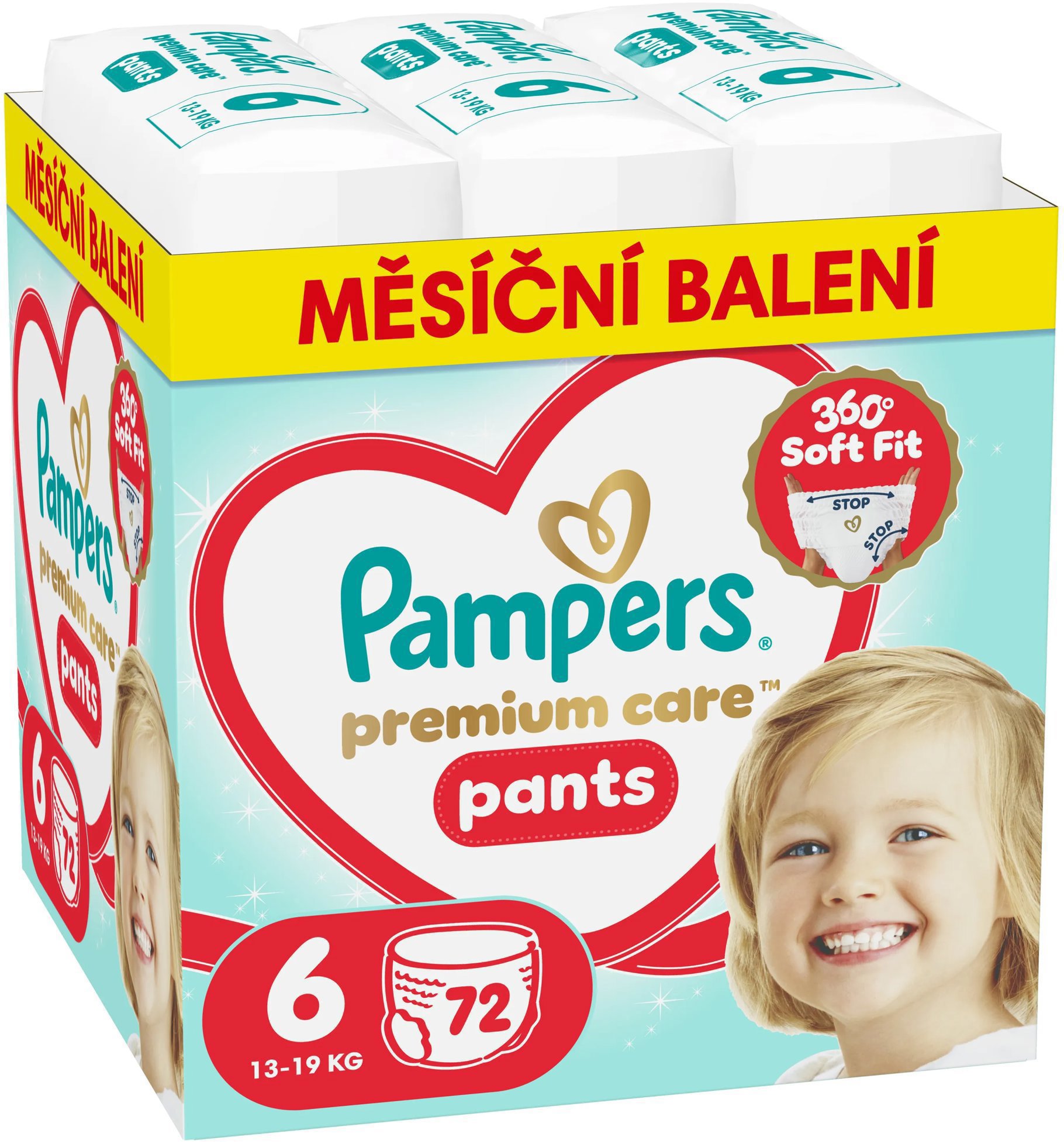 PAMPERS Premium Care Pants vel. 6 (72 ks)