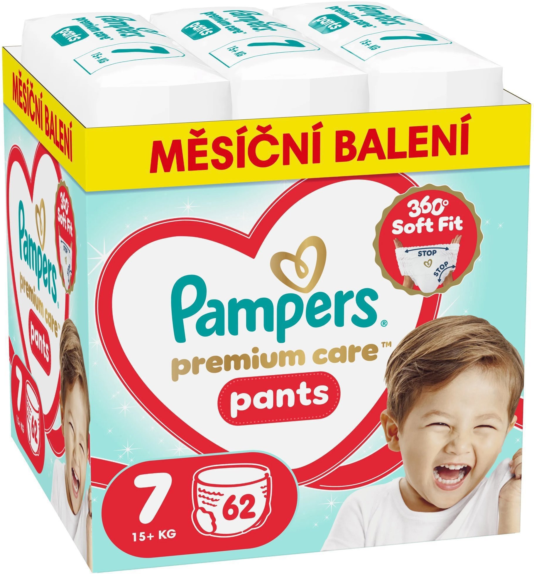 PAMPERS Premium Care Pants vel. 7 (62 ks)