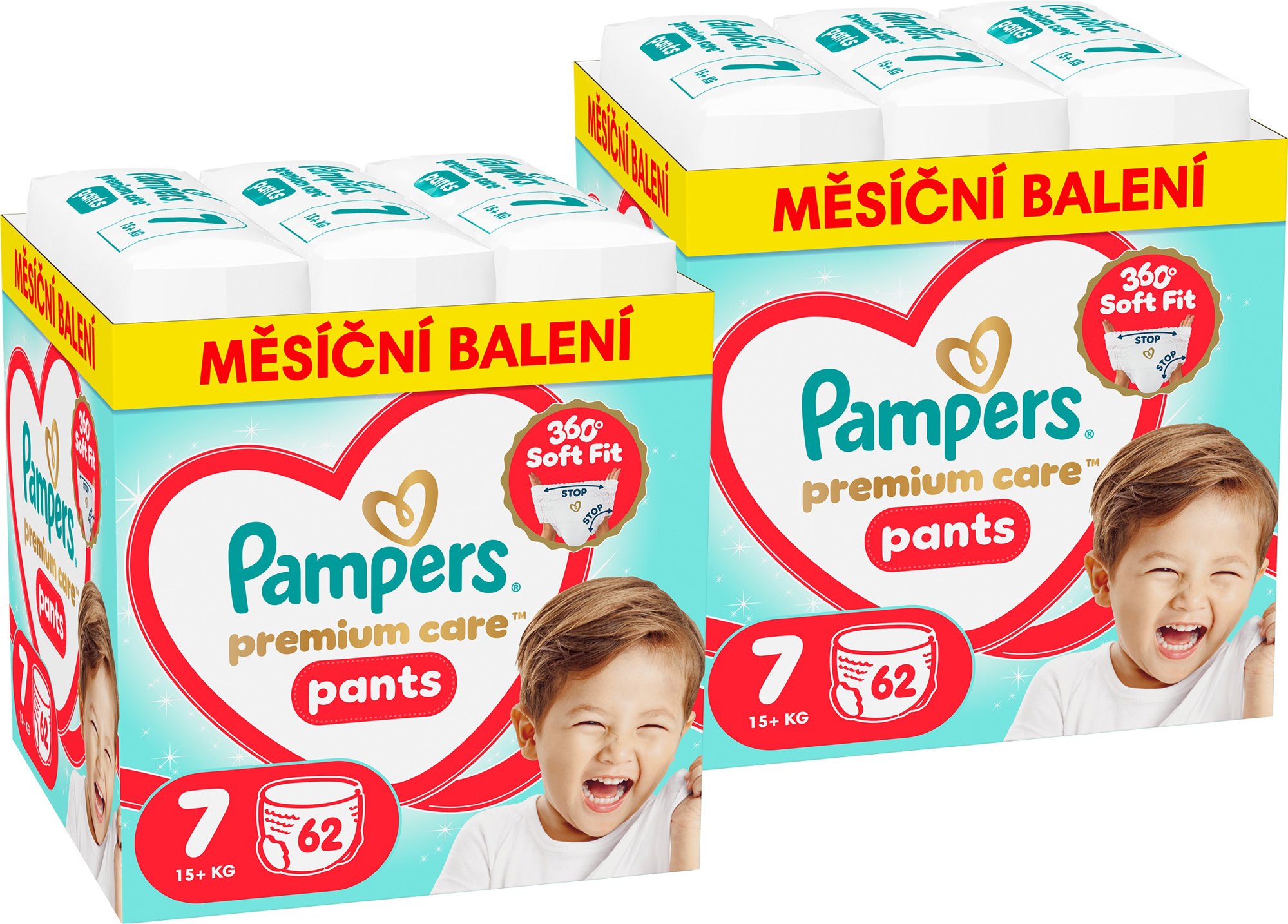 PAMPERS Premium Care Pants vel. 7 (124 ks)