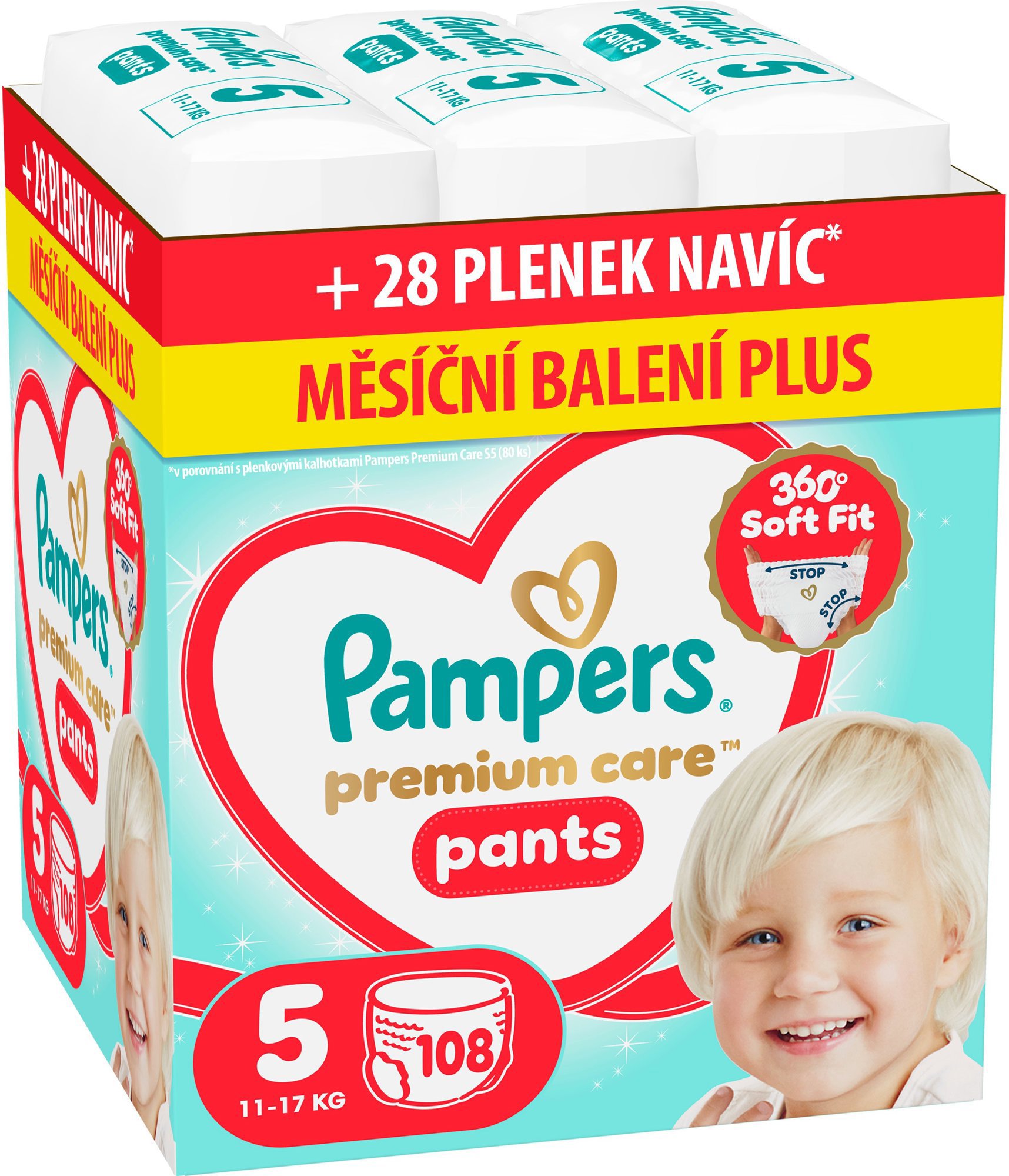 PAMPERS Premium Care Pants vel. 5 (108 ks)
