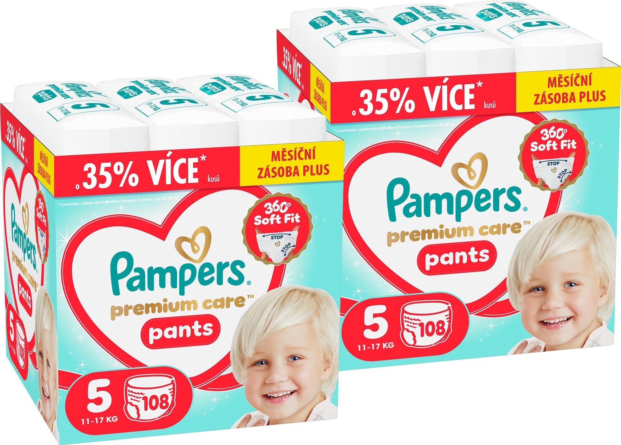 PAMPERS Premium Care Pants vel. 5 (216 ks)