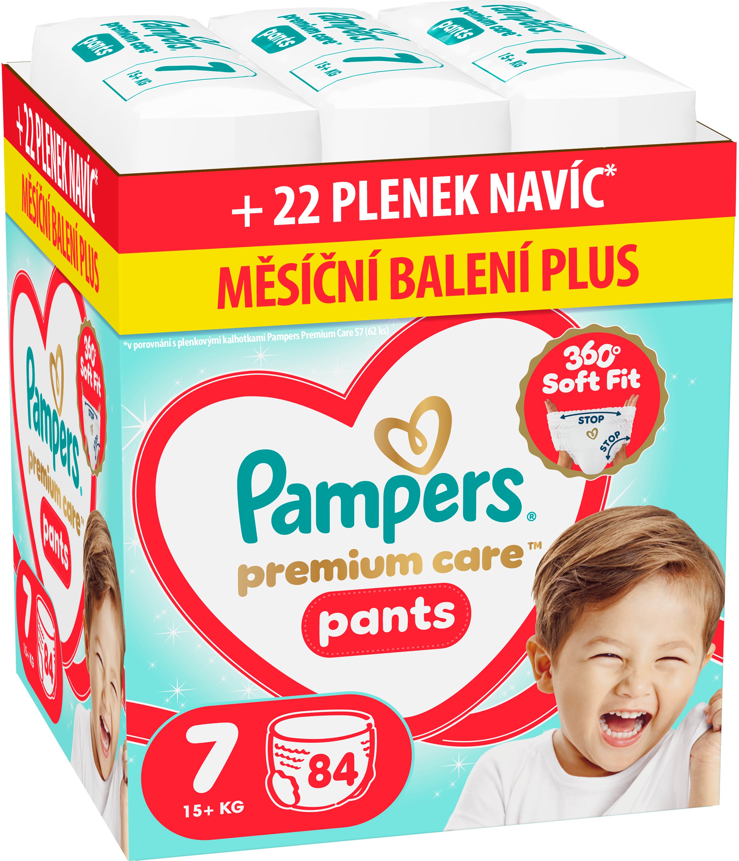 PAMPERS Premium Care Pants vel. 7 (84 ks)