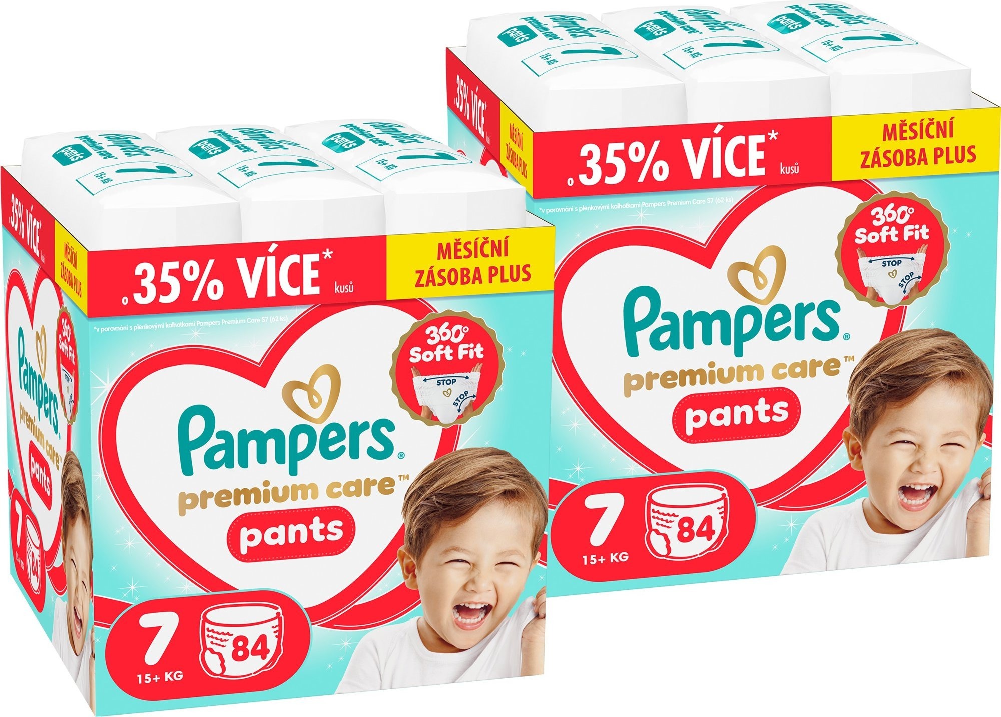 PAMPERS Premium Care Pants vel. 7 (168 ks)