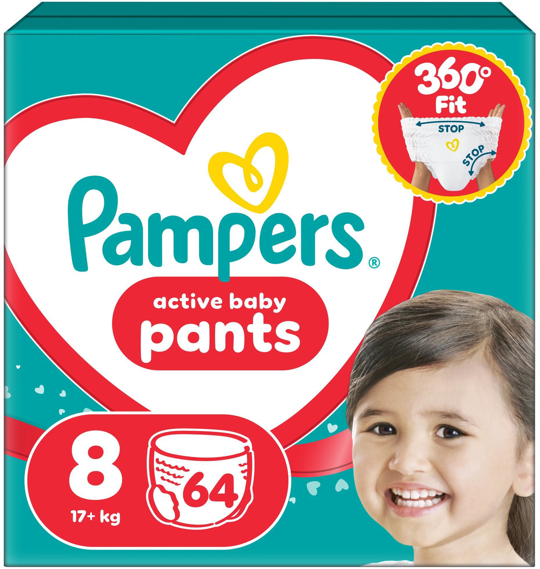 PAMPERS Pants vel. 8 (64 ks)