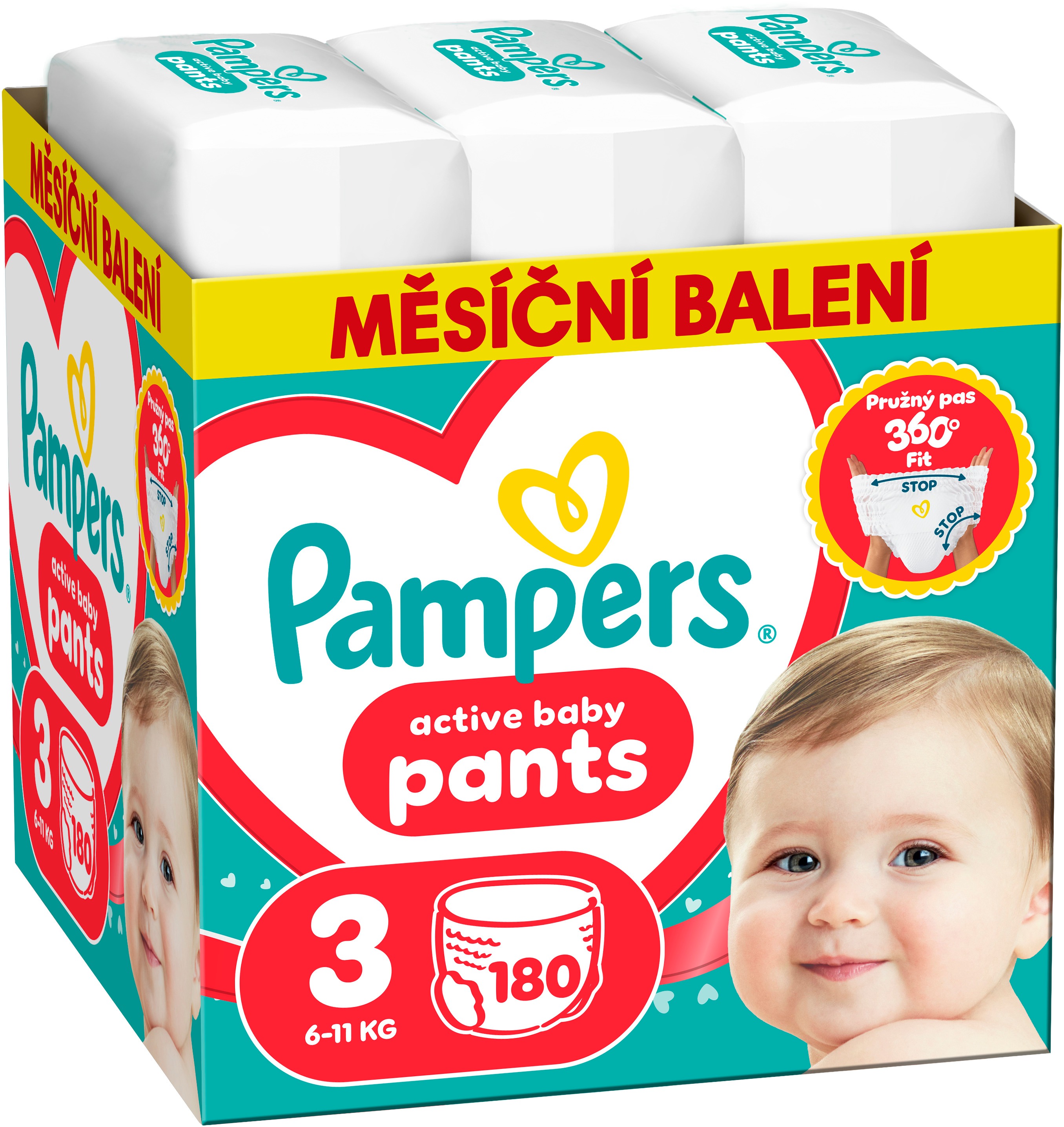 PAMPERS Pants vel. 3 (180 ks)