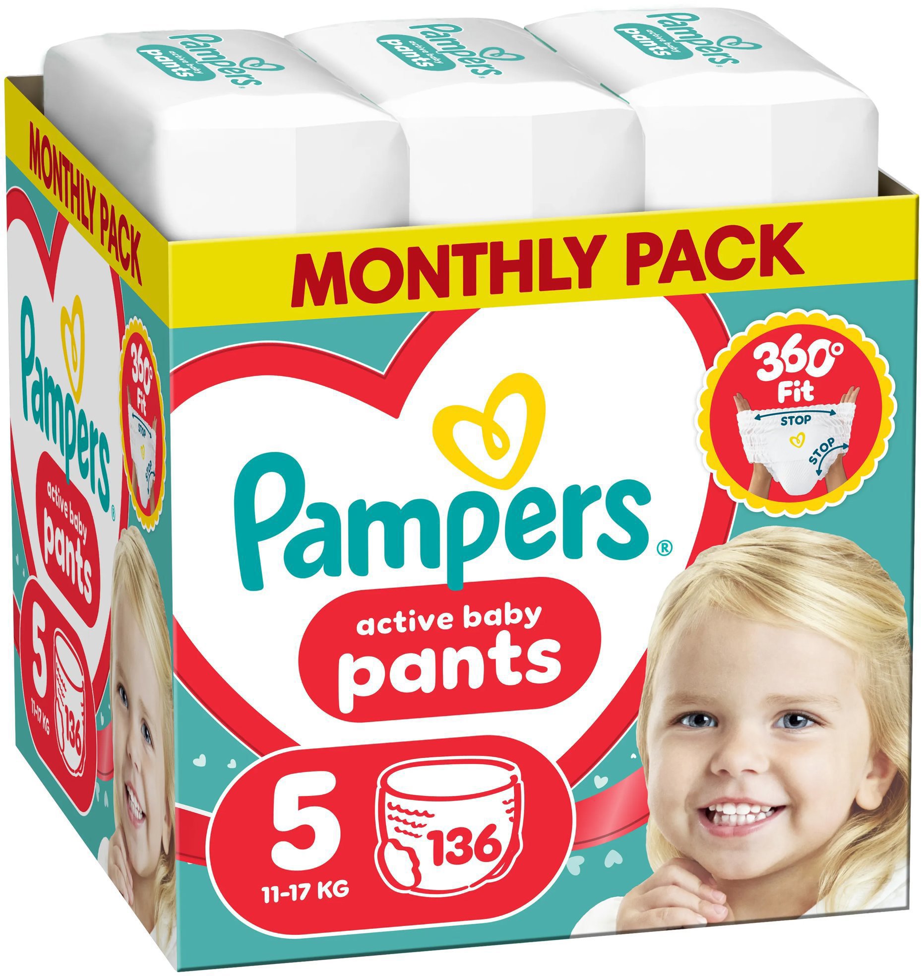PAMPERS Pants vel. 5 (136 ks)