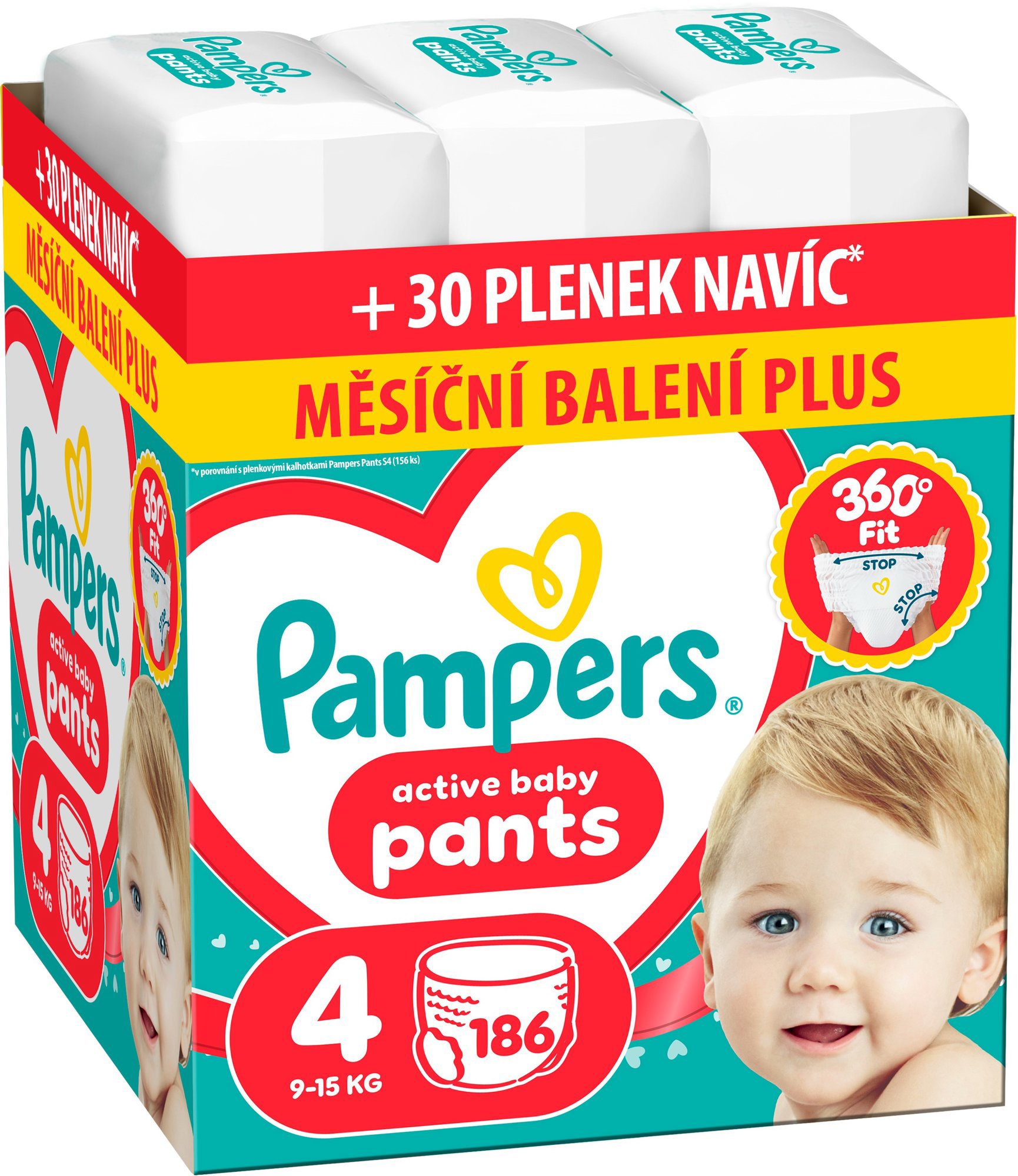 PAMPERS Pants vel. 4 (186 ks)
