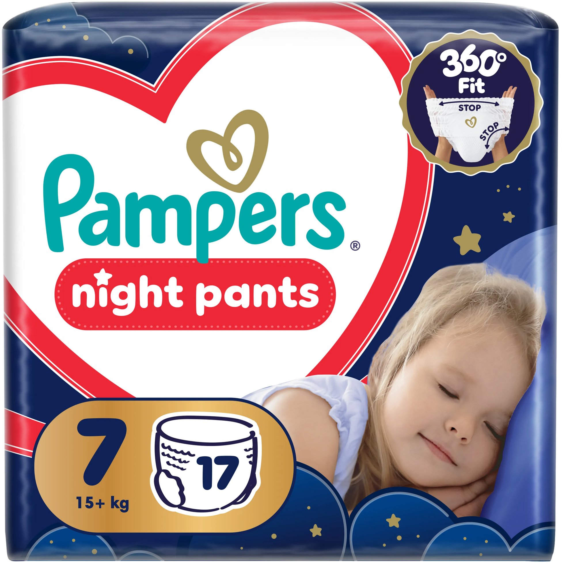 PAMPERS Pants Night vel. 7 (17 ks)