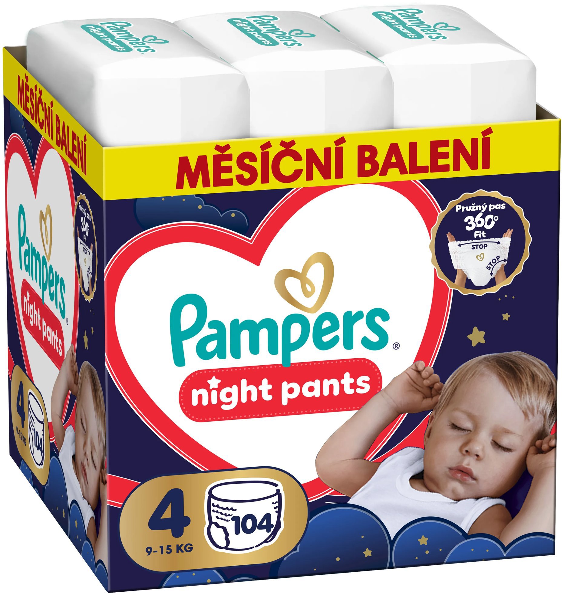PAMPERS Pants Night vel. 4 (104 ks)