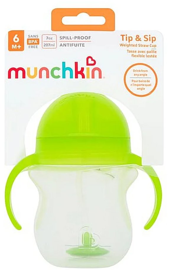 Munchkin Click Lock™ Tip & Sip hrneček, 207 ml, 6m+, zelený